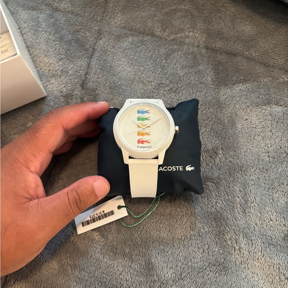 Lacoste White Watch with Minimalist Design